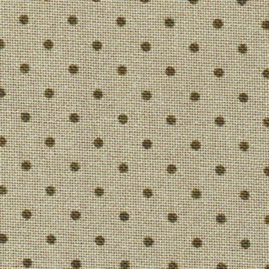Picture of Zweigart Natural/Brown Dots Petit Point 32 Count Murano Cotton Evenweave (7159)