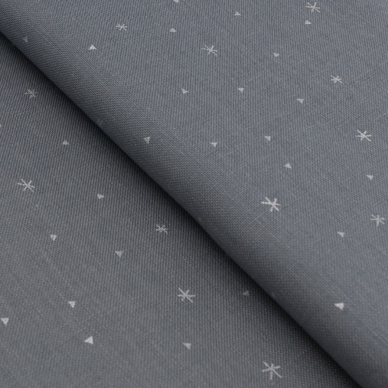 Picture of Zweigart Sparkle Grey/White Stars 32 Count Belfast Linen Evenweave (7459)