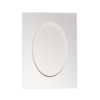 Picture of Oval Aperture 5x7 Cards - White (Pack Of 4)