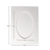 Picture of Oval Aperture 5x7 Cards - White (Pack Of 4)