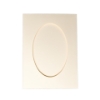 Picture of Oval Aperture 5x7 Cards - Cream (Pack Of 4)