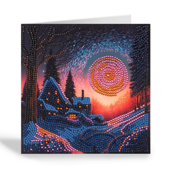 Picture of Twilight Glow - 18x18cm Crystal Art Card