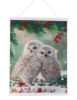 Picture of Snowy Owls Sanctuary - Crystal Art 40x50cm Scroll Kit