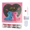 Picture of Stitch & Angel: Cosmic Connection, 30x30cm Crystal Art Famed Canvas Kit