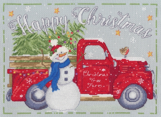 Picture of Christmas Tree Farm (Christmas) Cross Stitch Kit by Bothy Threads