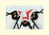 Picture of Penguin Selfie - Christmas Card Cross Stitch Kit by Bothy Threads
