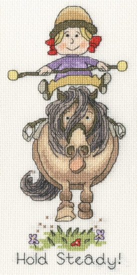 Picture of Hold Steady! (Thelwell) Cross Stitch Kit By Bothy Threads