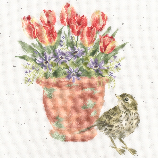 Picture of The Meadow Pipit (Wrendale Designs) Cross Stitch Kit By Bothy Threads