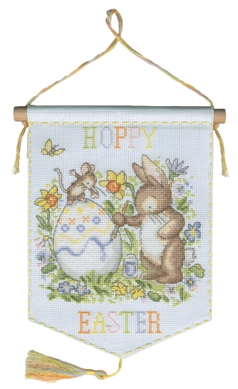 Picture of Hoppy Easter (Kate Garrett) Cross Stitch Kit By Bothy Threads