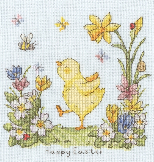 Picture of Little Chirps (Ink And Snail) Cross Stitch Kit By Bothy Threads