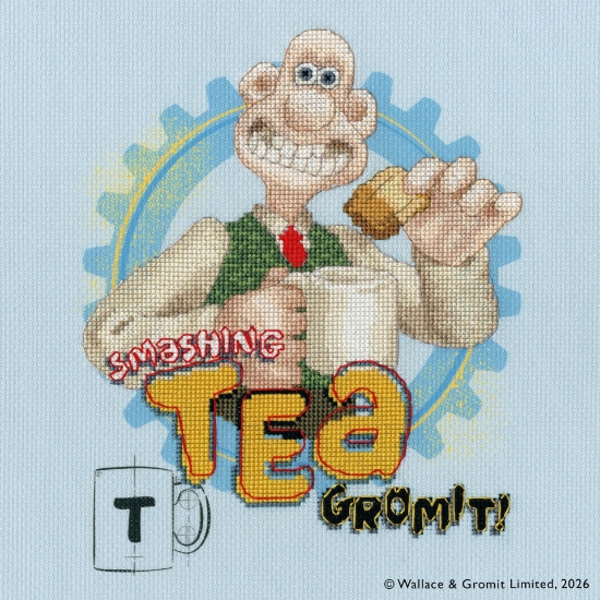 Picture of Smashing Tea Cross Stitch Kit by Bothy Threads