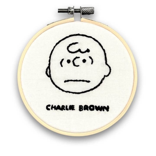 Picture of Charlie Brown (Peanuts) Mini Embroidery Kit With Hoop