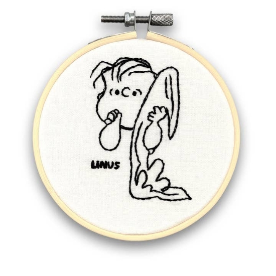 Picture of Linus (Peanuts) Mini Embroidery Kit With Hoop