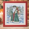 Picture of Fabric Flair Scenery Snowy Days Blue Landscape 14 Count Aida