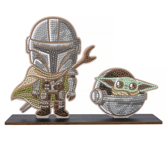 Picture of Mandalorian & Grogu Crystal Art Duo Buddies XL (Star Wars)