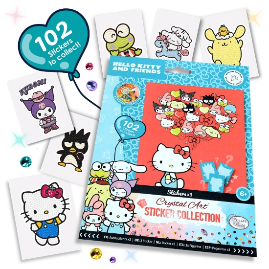 Picture of Hello Kitty and Friends Sticker Pack Blind Bag - 3x DIY Diamond Art Stickers