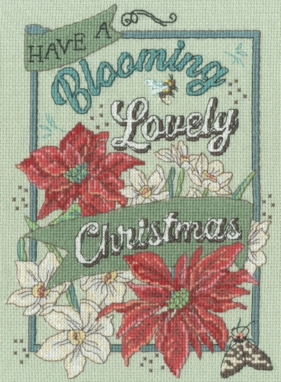 Picture of Blooming Lovely Christmas Cross Stitch Kit By Bothy Threads