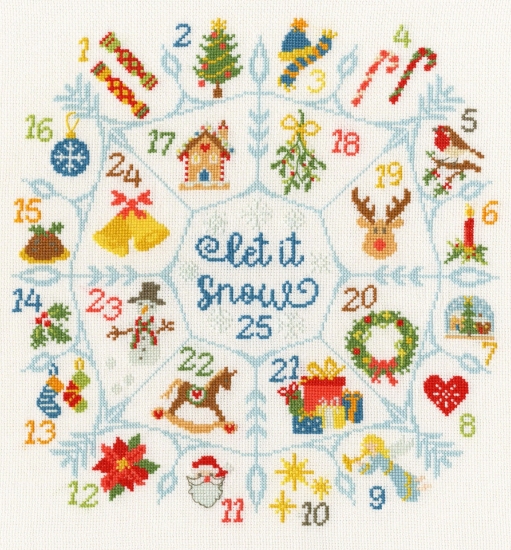 Picture of Countdown To Christmas Cross Stitch Kit By Bothy Threads