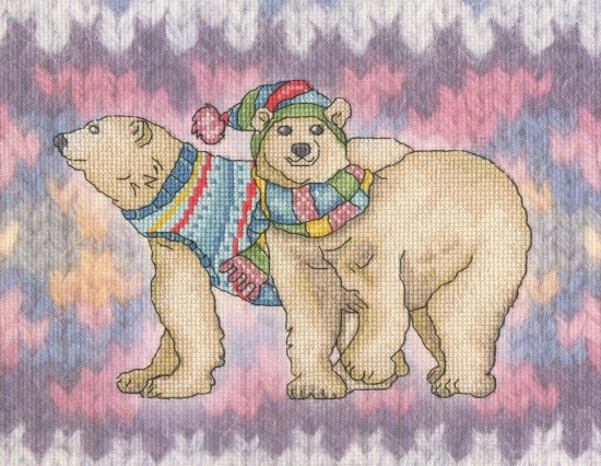 Picture of A Polar Pair (Emma Ball) Cross Stitch Kit By Bothy Threads