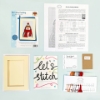 Picture of My Little Pudding - Christmas Card Cross Stitch Kit By Bothy Threads