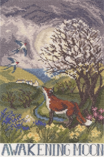 Picture of Awakening Moon Cross Stitch Kit By Bothy Threads