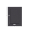 Picture of Rectangular Aperture 5x7 Cards - Grey (Pack Of 4)