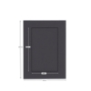 Picture of Rectangular Aperture A5 Cards - Grey (Pack Of 4)