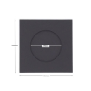 Picture of Round aperture square cards - Grey (Pack of 5)
