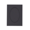 Picture of Oval Aperture A5 Cards - Grey (Pack Of 4)