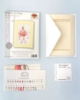 Picture of Pretty in Pink Flamingo Cross Stitch Card  Kit By Bothy Threads