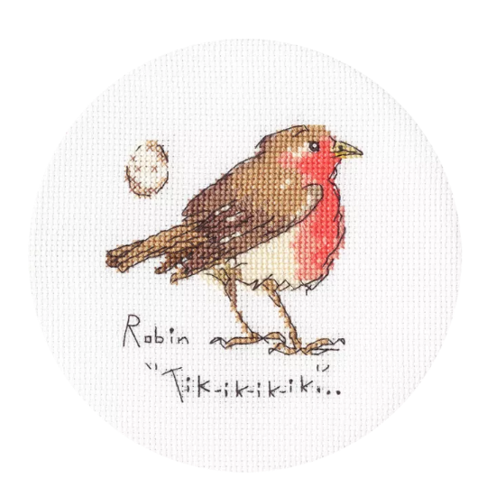 Picture of Little Robin (Madeleine Floyd) Cross Stitch Kit by Bothy Threads
