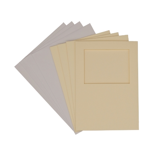 Picture of Landscape Rectangular Aperture 5x7 Cards - Cream (Pack Of 4)