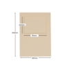 Picture of Landscape Rectangular Aperture 5x7 Cards - Cream (Pack Of 4)