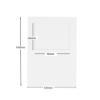 Picture of Landscape Rectangular Aperture 5x7 Cards - White (Pack Of 4)