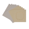 Picture of Fancy Frame aperture square cards - Cream (Pack of 5)
