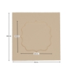 Picture of Fancy Frame aperture square cards - Cream (Pack of 5)