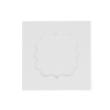 Picture of Fancy Frame aperture square cards - White (Pack of 5)