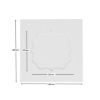 Picture of Fancy Frame aperture square cards - White (Pack of 5)