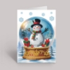 Picture of Jolly Snowman Crystal Art Card Kit 12x17cm