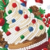 Picture of Christmas Cupcake Crystal Art Card Kit 12x17cm