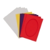 Picture of Oval Aperture A6 Cards - Bright Mixed Colours (Pack Of 6)