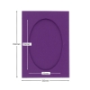 Picture of Oval Aperture A6 Cards - Purple (Pack Of 5)