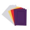 Picture of Rectangular Aperture A6 Cards - Bright Mixed Colours (Pack Of 6)