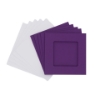 Picture of Square aperture square cards - Purple (Pack of 5)