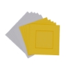Picture of Square aperture square cards - Yellow (Pack of 5)