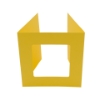 Picture of Square aperture square cards - Yellow (Pack of 5)