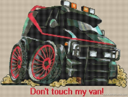 Picture of A Team Van Cross Stitch