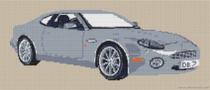 Picture of Aston Martin DB7 Cross Stitch