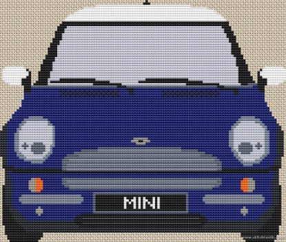 Picture of BMW Mini Cross stitch