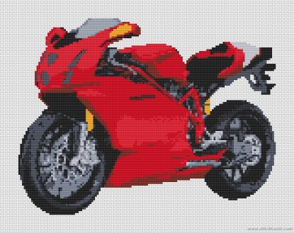 Picture of Ducati 999 Motorcycle Cross Stitch